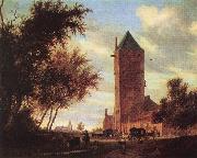 RUYSDAEL, Salomon van Tower at the Road F china oil painting artist